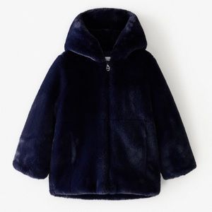 Zara Girls Faux Fur Coat